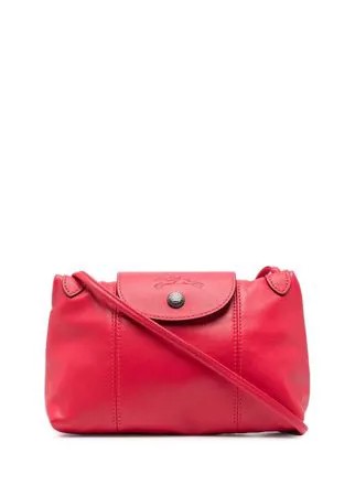 Longchamp сумка через плечо с тисненым логотипом