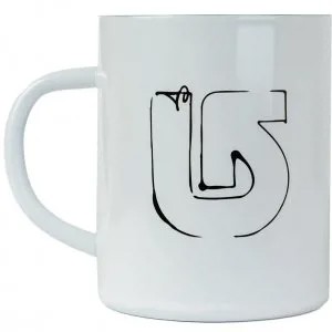 Термокружка MIZU Burton Camp Cup Process Scribble A/S Glossy White W/ Black Print
