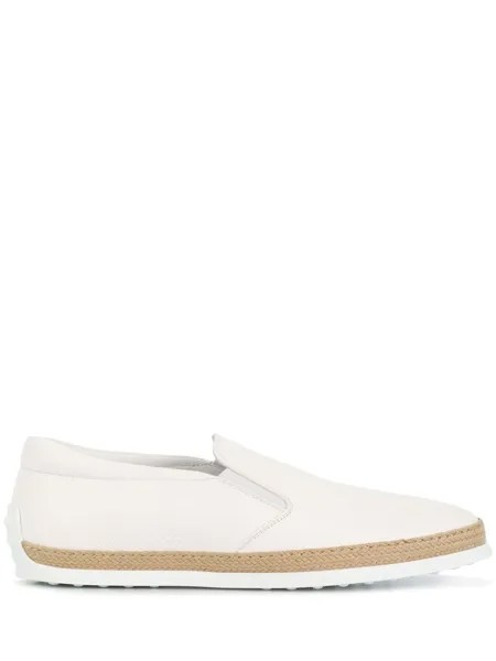 Tod's эспадрильи-слипон, белый