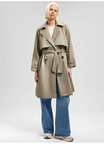 Зеленый женский тренч M110703-71818-TRENCHCOAT Mavi, зеленый