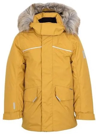 Зимняя куртка-пуховик котофей 07057001-42 размер 134 цвет зеленый
