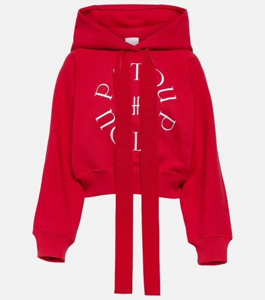 Худи Medallion из хлопкового джерси PATOU, красный