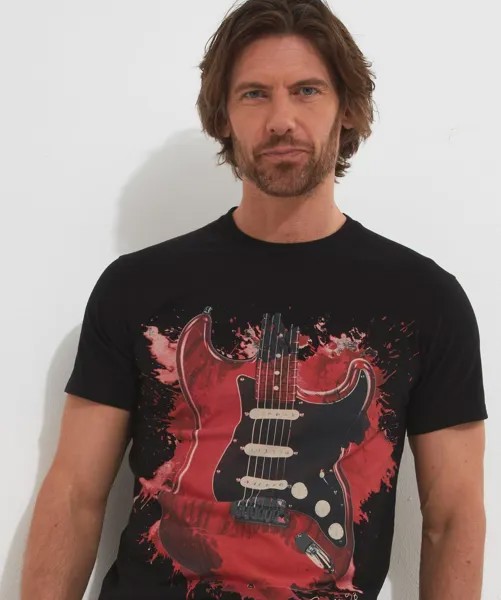 Футболка с рисунком Electric Guitar Splash Joe Browns, черный