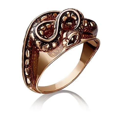 PLATINA jewelry Кольцо из красного золота без камней 01-5147-00-000-1110-59, размер 16,5