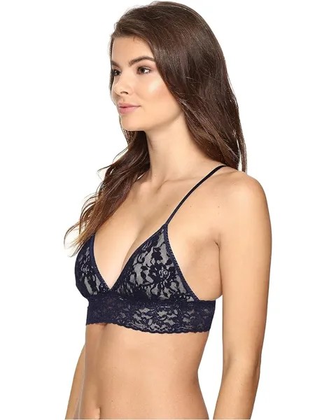 Бралетт Hanky Panky Signature Lace Padded Triangle Bralette, темно-синий