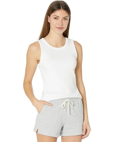 Майка Lilla P 1x1 Rib Jewel Tank, белый