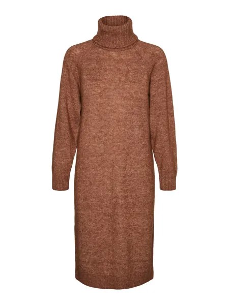 Вязанное платье Vero Moda Daniela, коричневый