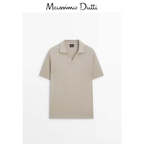 Рубашка-поло мужская Massimo Dutti, песочный