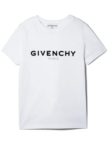 Givenchy Kids футболка с фактурным логотипом