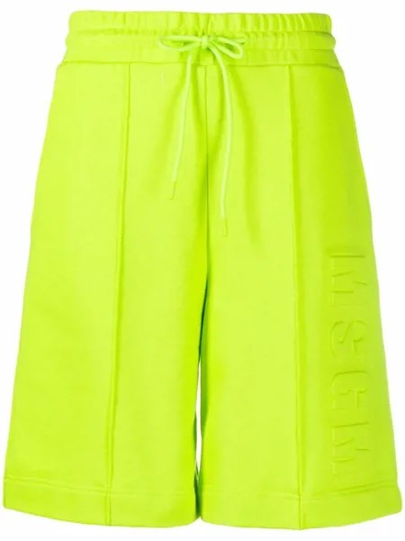 MSGM шорты с окантовкой и тисненым логотипом