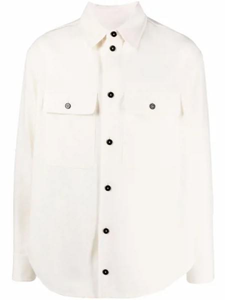 Jil Sander рубашка с длинными рукавами и карманами