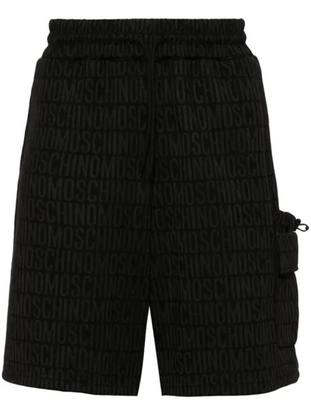 Moschino шорты с логотипом, черный