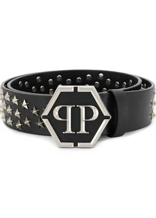 Philipp Plein ремень с заклепками