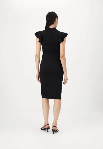 Коктейльное/праздничное платье ASHLY RUFFLE MIDI WAL G., черный
