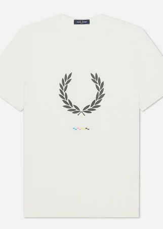 Мужская футболка Fred Perry Print Registration, цвет белый, размер XL