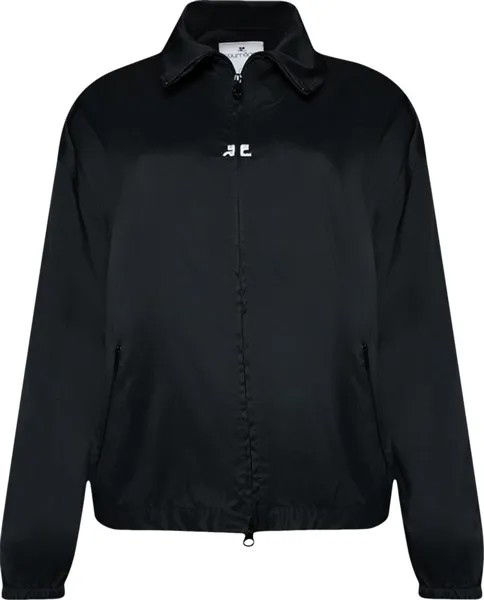 Куртка Courrèges Light Nylon Tracksuit 'Black', черный