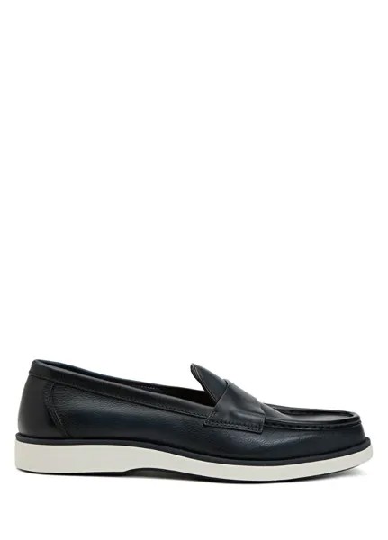 Мужские кожаные лоферы Santoni, синий