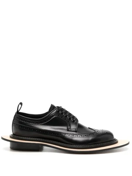 Comme des Garçons Homme Plus кожаные броги Kids Love Gaite, черный