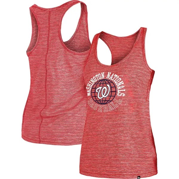 Женская красная майка New Era Washington Nationals Active Racerback New Era