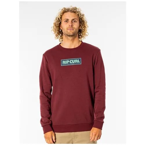 Свитшот Rip Curl SURF REVIVAL BOX CREW, цвет 4370 MAROON, размер XL