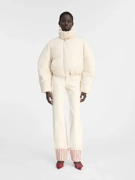 Укороченный пуховик La doudoune Courte Карако Jacquemus, белый