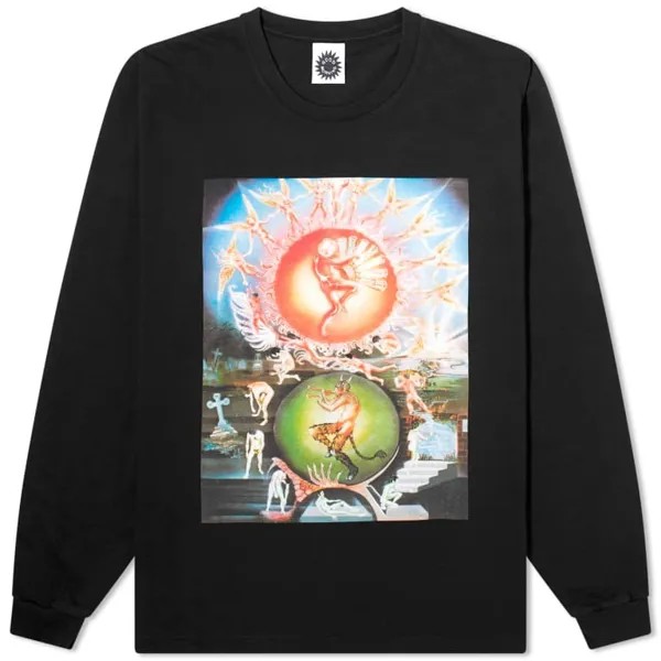 Свитшот Good Morning Tapes As Above So Below Long Sleeve, черный/оранжевый/голубой