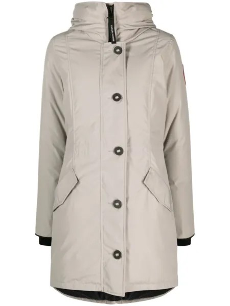 Canada Goose парка Rossclair с капюшоном, нейтральный цвет