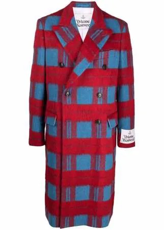 Vivienne Westwood двубортное пальто в клетку