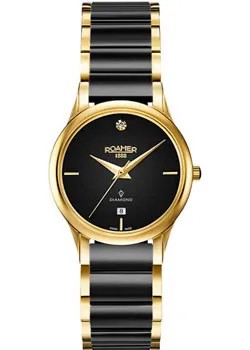 Швейцарские наручные  женские часы Roamer 657.844.49.59.60. Коллекция Superslender