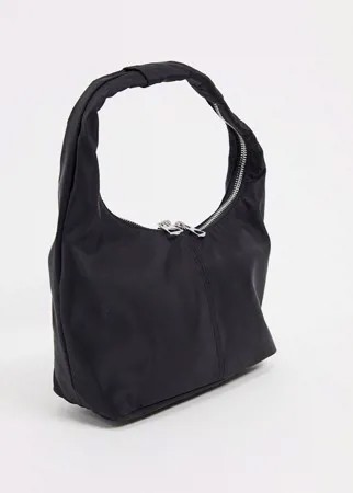 Черная сумка на плечо Weekday-Черный