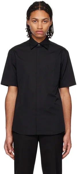 Черная полосатая рубашка Dunhill