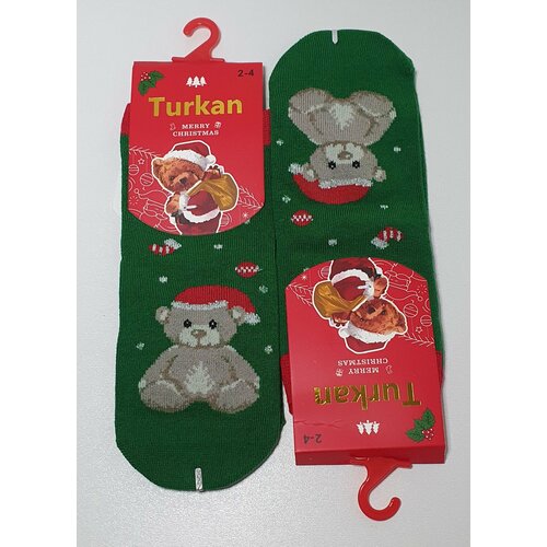 Носки Turkan 2 пары, размер 2-4, мультиколор