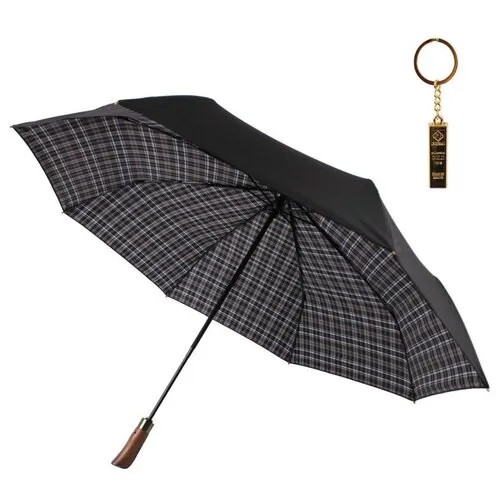 Мини-зонт FLIORAJ, черный, серый