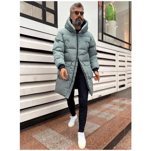 Куртка мужская зимняя длинная теплая