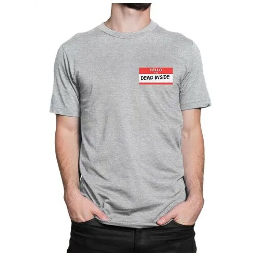 Футболка Design Heroes, размер L, серый..