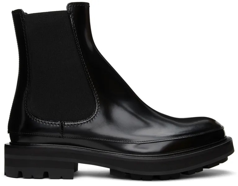 Черные кожаные ботинки челси Alexander McQueen