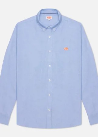Мужская рубашка Armor-Lux Heritage Logo Oxford Straight Fit, цвет голубой, размер S