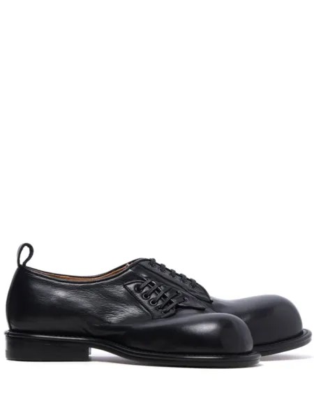 Comme des Garçons Homme Plus асимметричные туфли дерби, черный