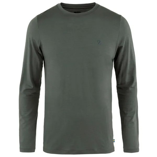 Лонгслив Fjällräven Abisko Wool L/S, цвет Basalt
