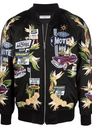 Givenchy бомбер с нашивками