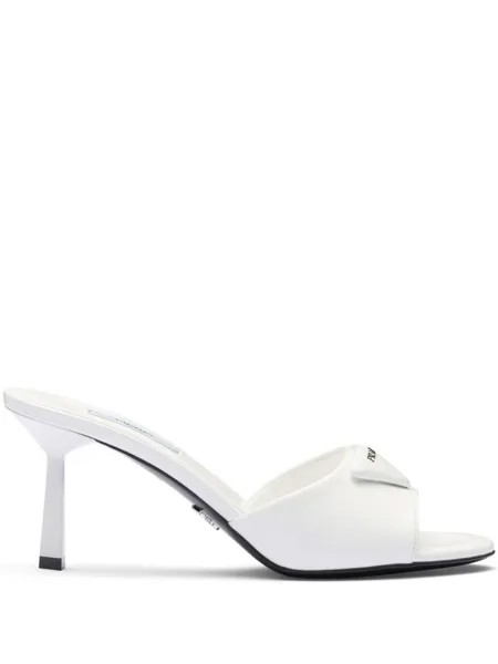 Prada фактурные мюли, белый