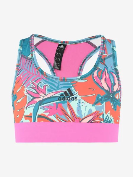 Спортивный топ бра для девочек adidas Alpahskin Printed, Мультицвет