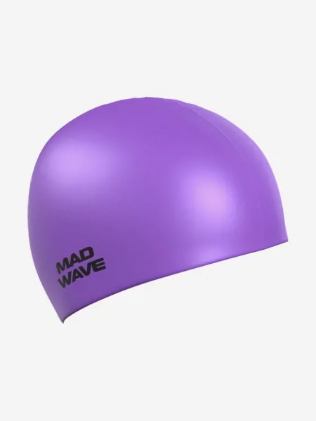 Силиконовая шапочка Mad Wave Neon Silicone Solid, Фиолетовый