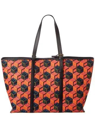 Жаккардовая сумка-шоппер Mcm Cubic Monogram для женщин