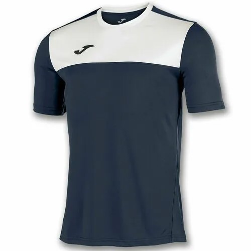 Футболка спортивная joma, размер 06-L, темно-синий/белый