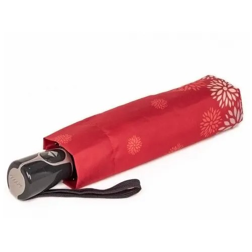 Зонт женский Doppler 744146529-03 красные ажурные цветы