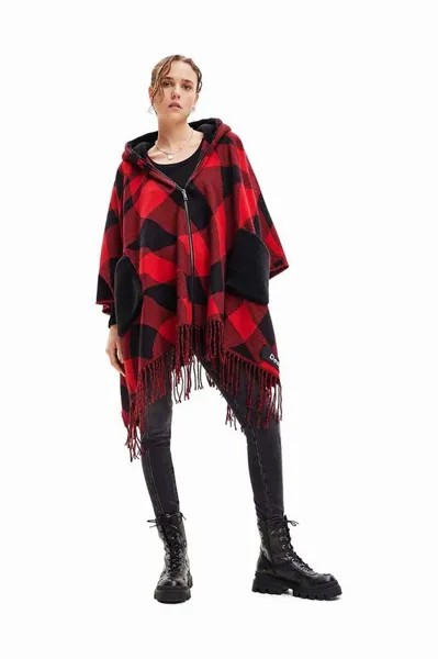 Пончо 23WAIA39 АКСЕССУАРЫ ТКАНЕВЫЕ ПОНЧО Desigual, черный