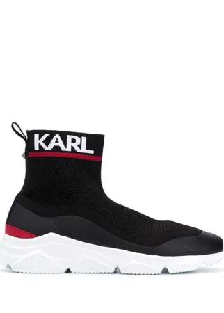 Karl Lagerfeld кроссовки-носки с логотипом