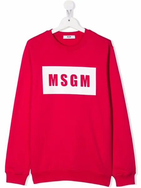 MSGM Kids толстовка с логотипом