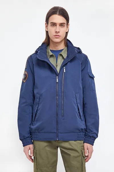 Куртка с капюшоном и рукавами реглан Finn Flare, синий
